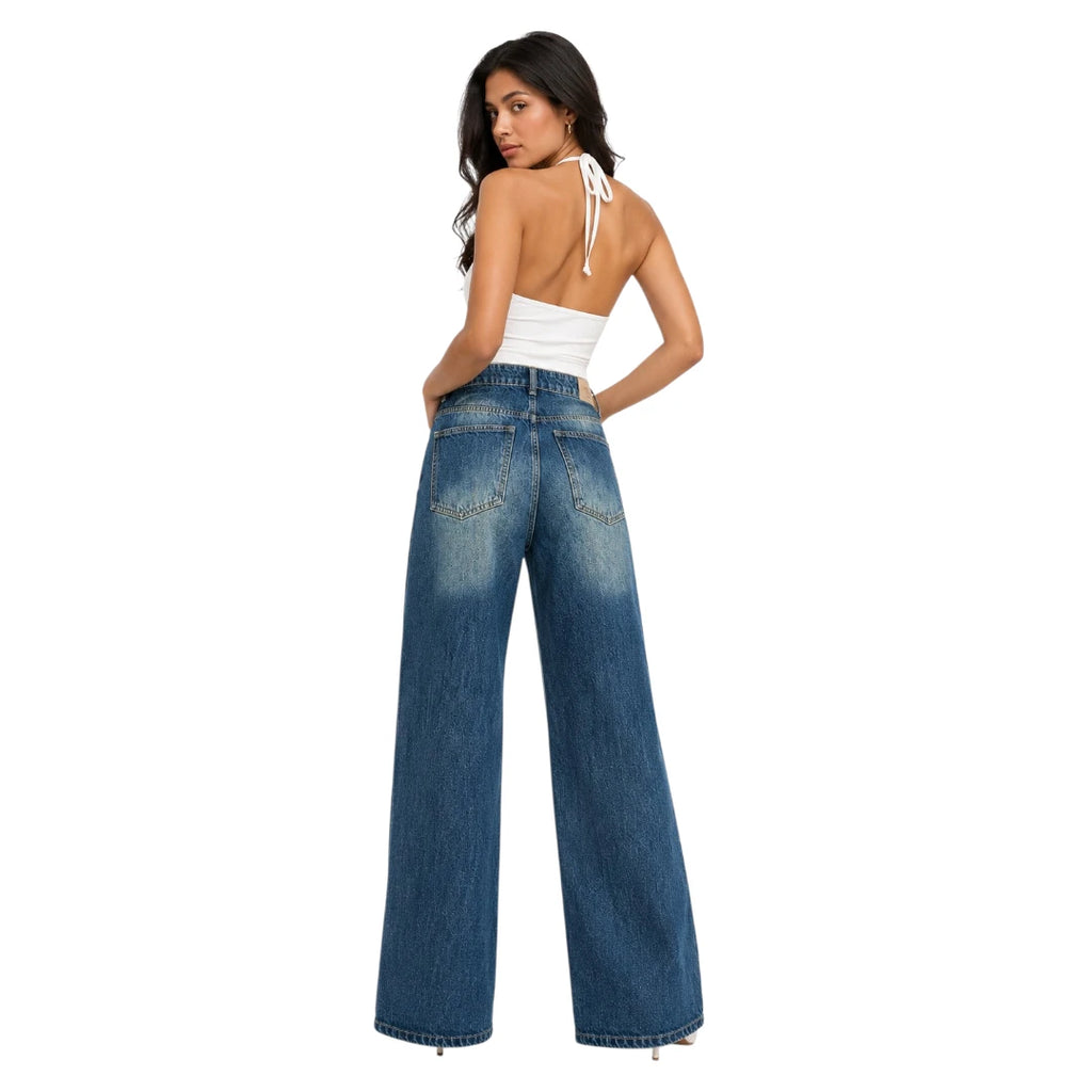 Sundown Wash Wide leg jeans