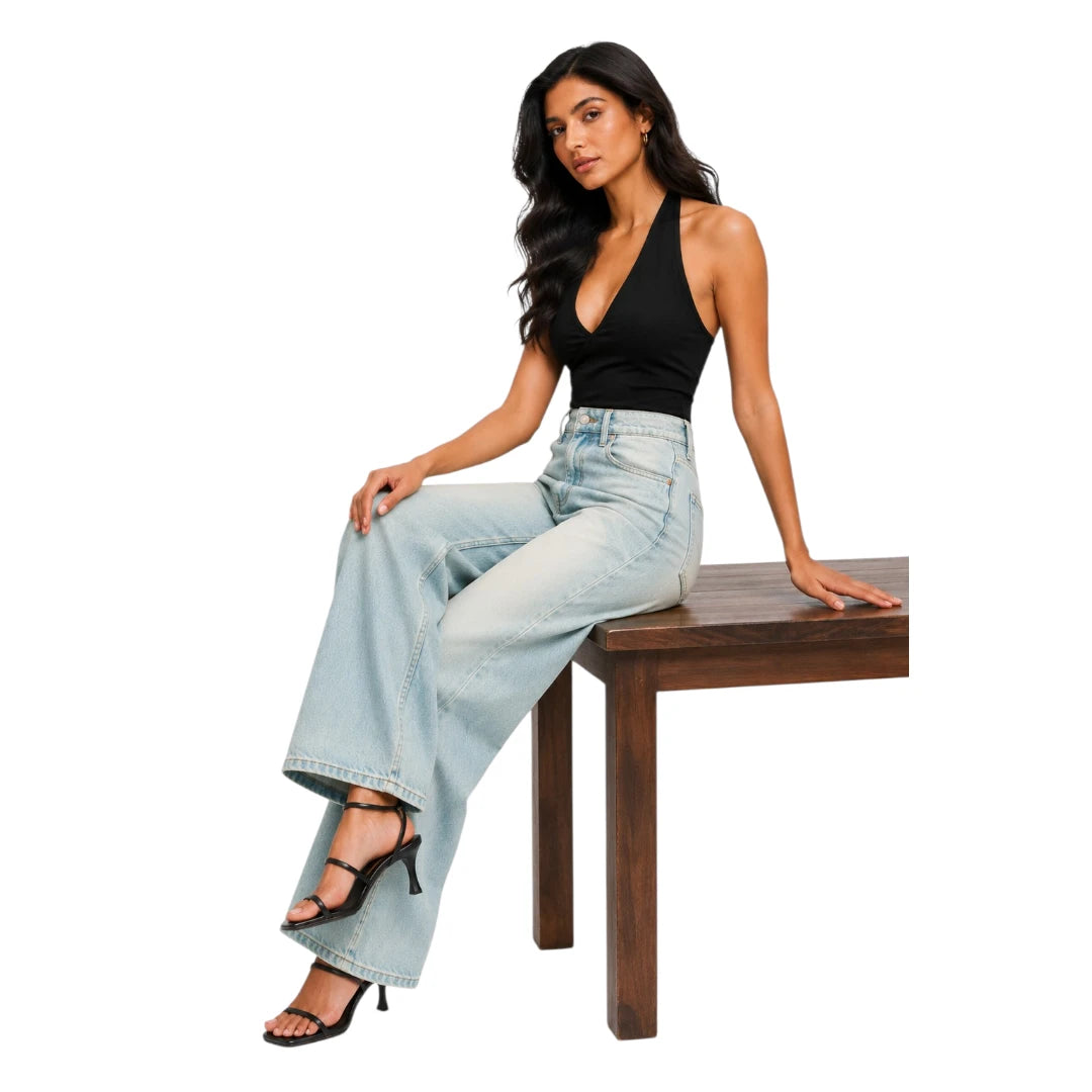 StoneWash wide leg
