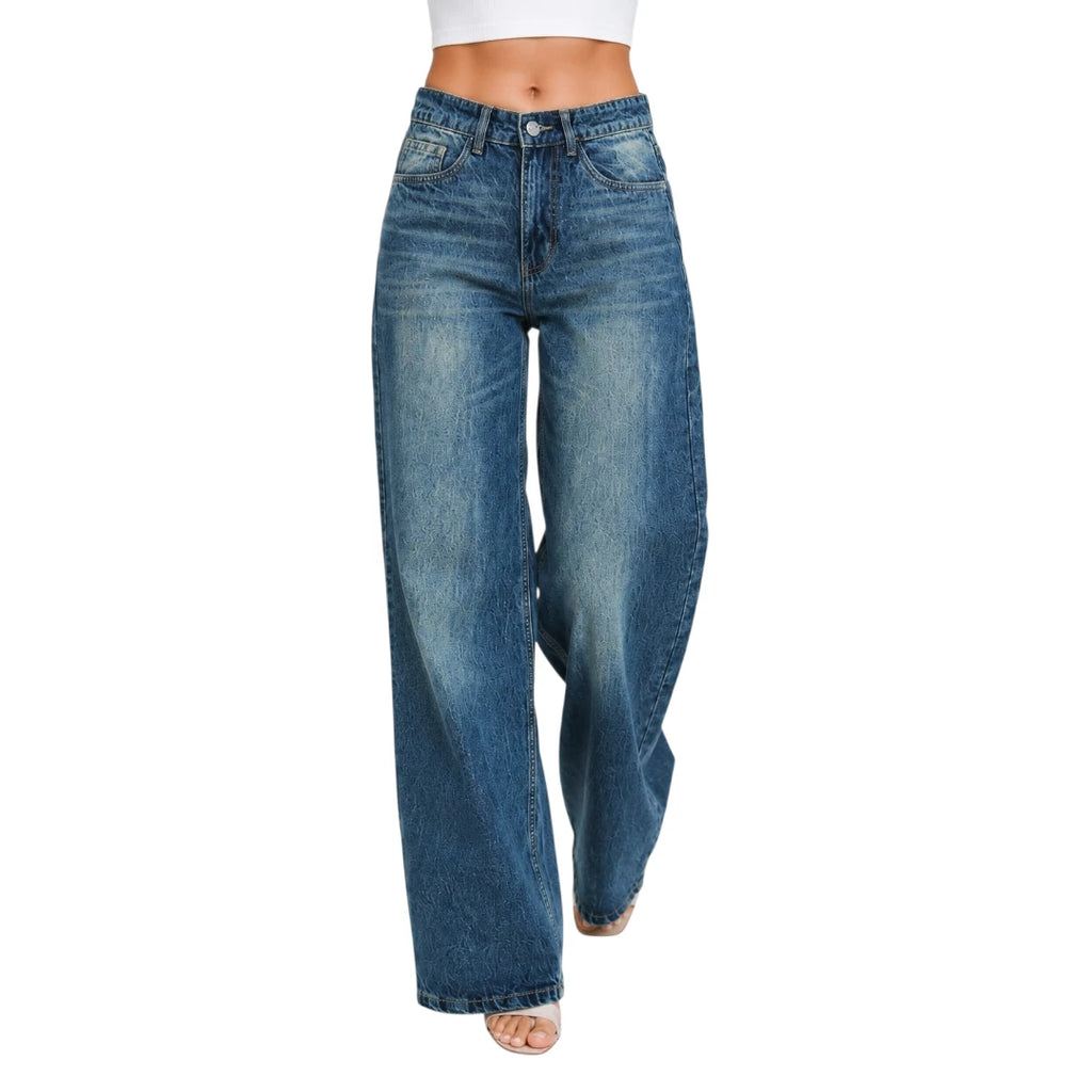 Sundown Wash Wide leg jeans